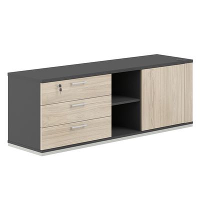 Allegro cabinet AG.295.AN.AN.AR.L (Антрацит/Акация Равелло) Тумба опорная левая