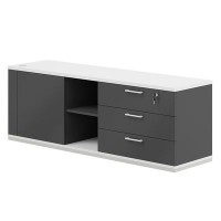 Allegro cabinet AG.295.AN.WH.AN.R (Антрацит/Белый снег) Тумба опорная правая