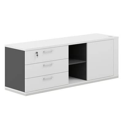 Allegro cabinet AG.295.AN.WH.WH.L (Антрацит/Белый снег) Тумба опорная левая