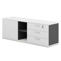 Allegro cabinet AG.295.AN.WH.WH.R (Антрацит/Белый снег) Тумба опорная правая