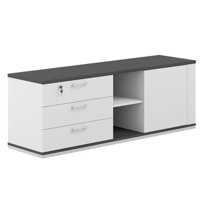 Allegro cabinet AG.295.WH.AN.WH.L (Белый снег/Антрацит) Тумба опорная левая