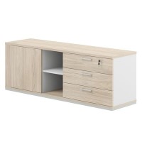 Allegro cabinet AG.295.WH.AR.AR.R (Белый снег/Акация Равелло) Тумба опорная правая