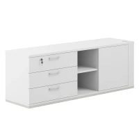 AG.295.WH.WH.WH.L (Белый снег) Тумба опорная левая