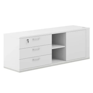 AG.295.WH.WH.WH.L (Белый снег) Тумба опорная левая