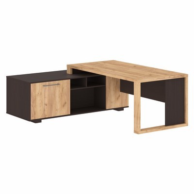 Alto ACT 2118 L (Дуб бофорд/Венге) Стол руководителя