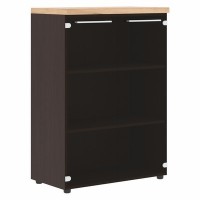 Alto AMC 85.7 (Венге/Дуб бофорд) Шкаф со стеклянными дверьми