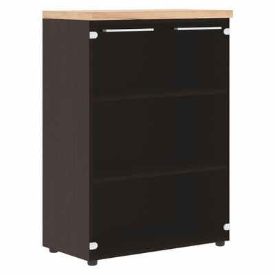 Alto AMC 85.7 (Венге/Дуб бофорд) Шкаф со стеклянными дверьми