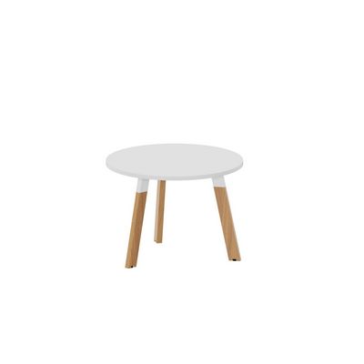 Artwood Executive AWCR60 BLBH (Белый/Бук) Круглый журнальный стол