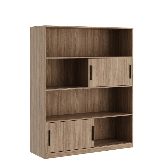 Стеллаж AST33950804 в отделке Дуб урбан, 1350х450х1650 мм