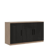 Asti AST33941443 (дуб/черный) Креденция 3 двери