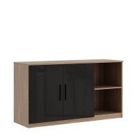 Asti AST33941543 (дуб/черный) Креденция с секцией