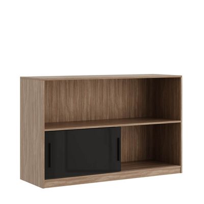 Asti AST33951643 (дуб/черный) Стеллаж низкий