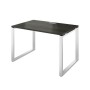 Атлон АТЛ01.12 (Карбон дерево/Серый) Стол прямой на О-образных опорах