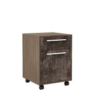 B-tone BTN36130242 (Дуб урбан/Бетон темный) Тумба подкатная 2 ящика