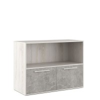 B-tone BTN36154031 (Сосна/Бетон светлый) Шкаф низкий с горизонтальной нишей