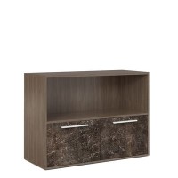 B-tone BTN36154042 (Дуб урбан/Бетон темный) Шкаф низкий с горизонтальной нишей