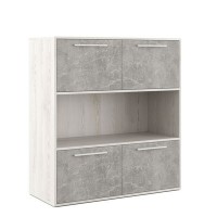 B-tone BTN36154431 (Сосна/Бетон светлый) Шкаф средний с горизонтальной нишей