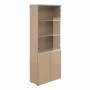 Bella Vita V-2.2+V-4.0+V-4.3 (Дуб сонома) Шкаф широкий высокий со стеклом