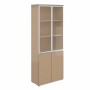 Bella Vita V-2.2+V-4.0+V-4.4 (Дуб сонома) Шкаф широкий высокий со стеклом в раме