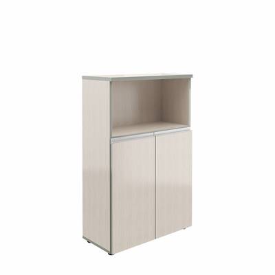 Bella Vita V-2.1+V-4.0 (Сосна карелия) Шкаф широкий средний полуоткрытый