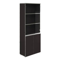 Bella Vita V-2.2+V-4.0+V-4.3 (Венге) Шкаф широкий высокий со стеклом