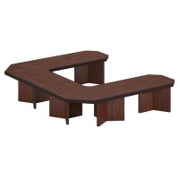 Bern System-05-02 (Темный орех) Система столов переговоров 5