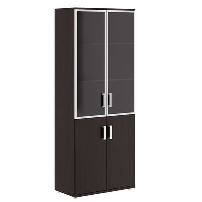 Бонн BON30250001 (Темный дуб) Шкаф для бумаг со стеклом