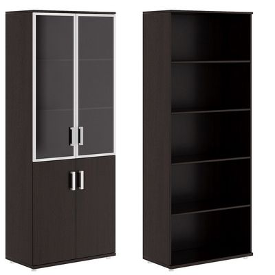 Бонн BON30250001 (Темный дуб) Шкаф для бумаг со стеклом