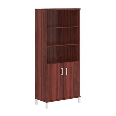 Born B-430.2 (Бургунди) Шкаф высокий с глухими малыми дверьми