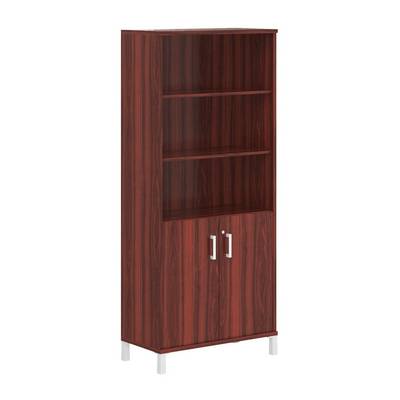 Born B-430.3 (Бургунди) Шкаф высокий с замком в глухих малых дверях