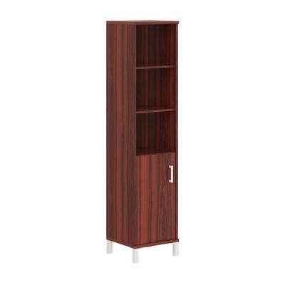 Born B-431.2 L (Бургунди) Шкаф колонка высокая с глухой малой дверью