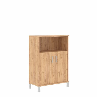 Born B-420.3 (Дуб бофорд) Шкаф средний с замком в глухих малых дверях