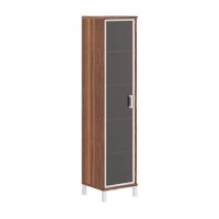 Born B-431.8 L (Орех даллас) Шкаф колонка высокая со стеклянной дверью в рамке