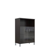 Born B-420.5 (Венге магия) Шкаф средний с малыми стеклянными дверьми