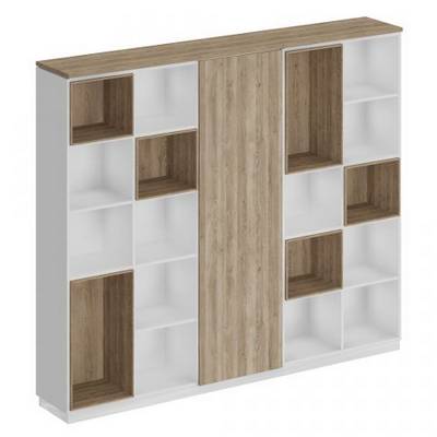 Bravo СИ 304 ДС БП ДС Шкаф комбинированный (открытый - одежда узкий - открытый)