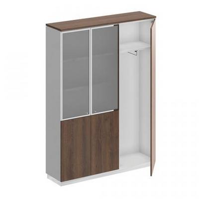 Bravo СИ 310 ДГ БП ДГ/ХР Шкаф комбинированный (документы со стеклом - одежда узкий)