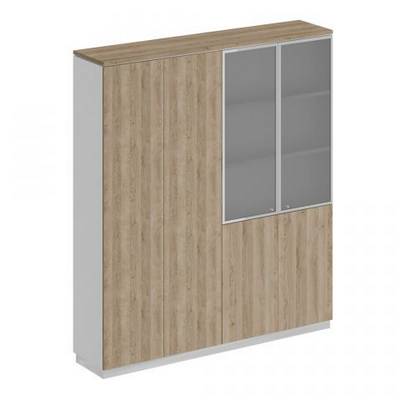 Bravo СИ 314 ДС БП ДС/ХР Шкаф комбинированный (закрытый - документы со стеклом)