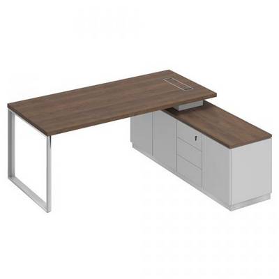 Bravo БР 102 ДГ БП БП Стол руководителя на опорной тумбе (левый/правый)