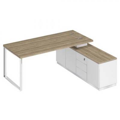 Bravo БР 102 ДС БП БП Стол руководителя на опорной тумбе (левый/правый)