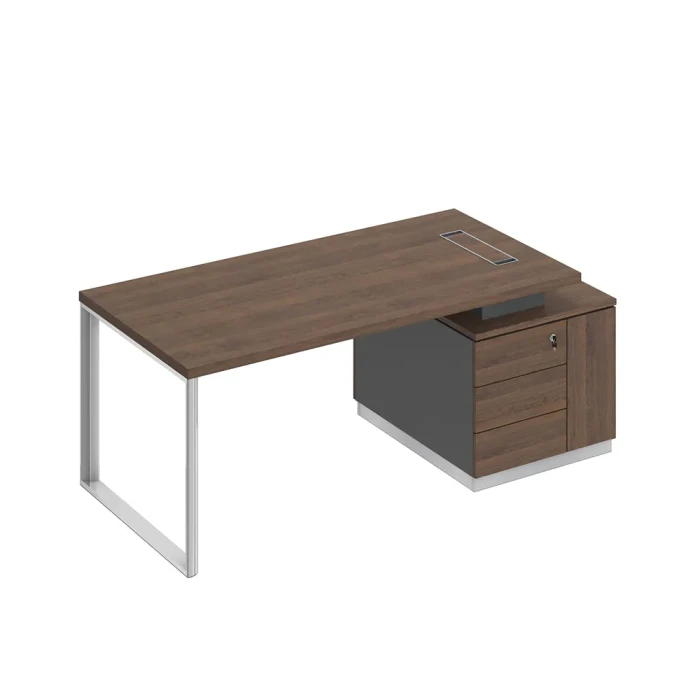 БР 105 ДГ АР ДГ Стол руководителя на опорной тумбе (левый/правый)