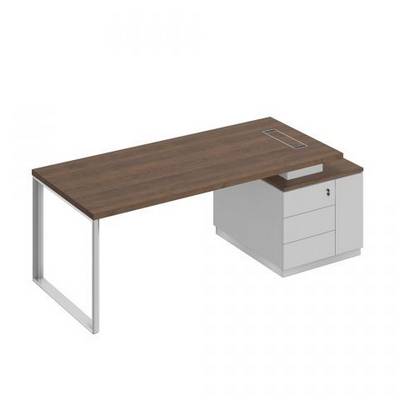 Bravo БР 106 ДГ БП БП Стол руководителя на опорной тумбе (левый/правый)