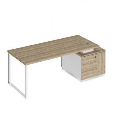 Bravo БР 106 ДС БП ДС Стол руководителя на опорной тумбе (левый/правый)