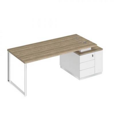 Bravo БР 106 ДС БП БП Стол руководителя на опорной тумбе (левый/правый)