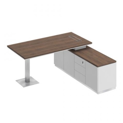 City СИ 101 ДС БП БП Стол руководителя на опорной тумбе (левый/правый)