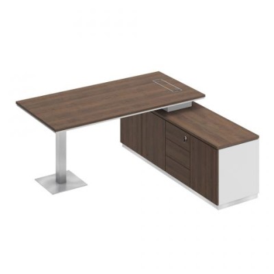 City СИ 101 ДГ БП ДГ Стол руководителя на опорной тумбе (левый/правый)