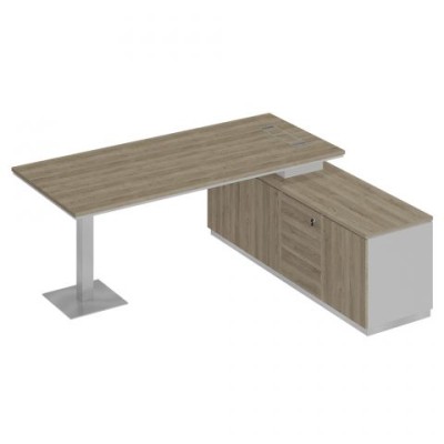 City СИ 102 ДС БП ДС Стол руководителя на опорной тумбе (левый/правый)