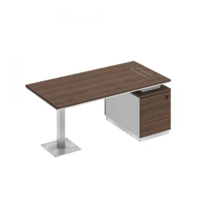 City СИ 103 ДГ БП ДГ Стол руководителя на опорной тумбе (левый/правый)