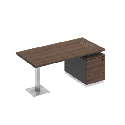 City СИ 103 ДГ АР ДГ Стол руководителя на опорной тумбе (левый/правый)