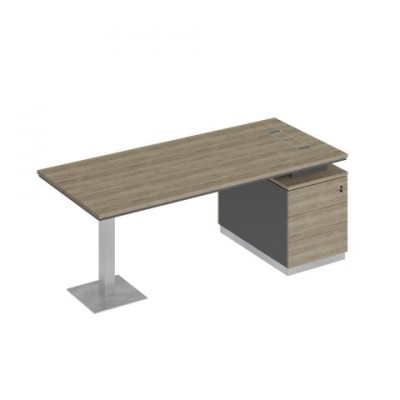 City СИ 104 ДС АР ДС Стол руководителя на опорной тумбе (левый/правый)