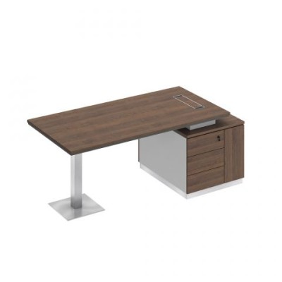 City СИ 105 ДГ БП ДГ Стол руководителя на опорной тумбе (левый/правый)